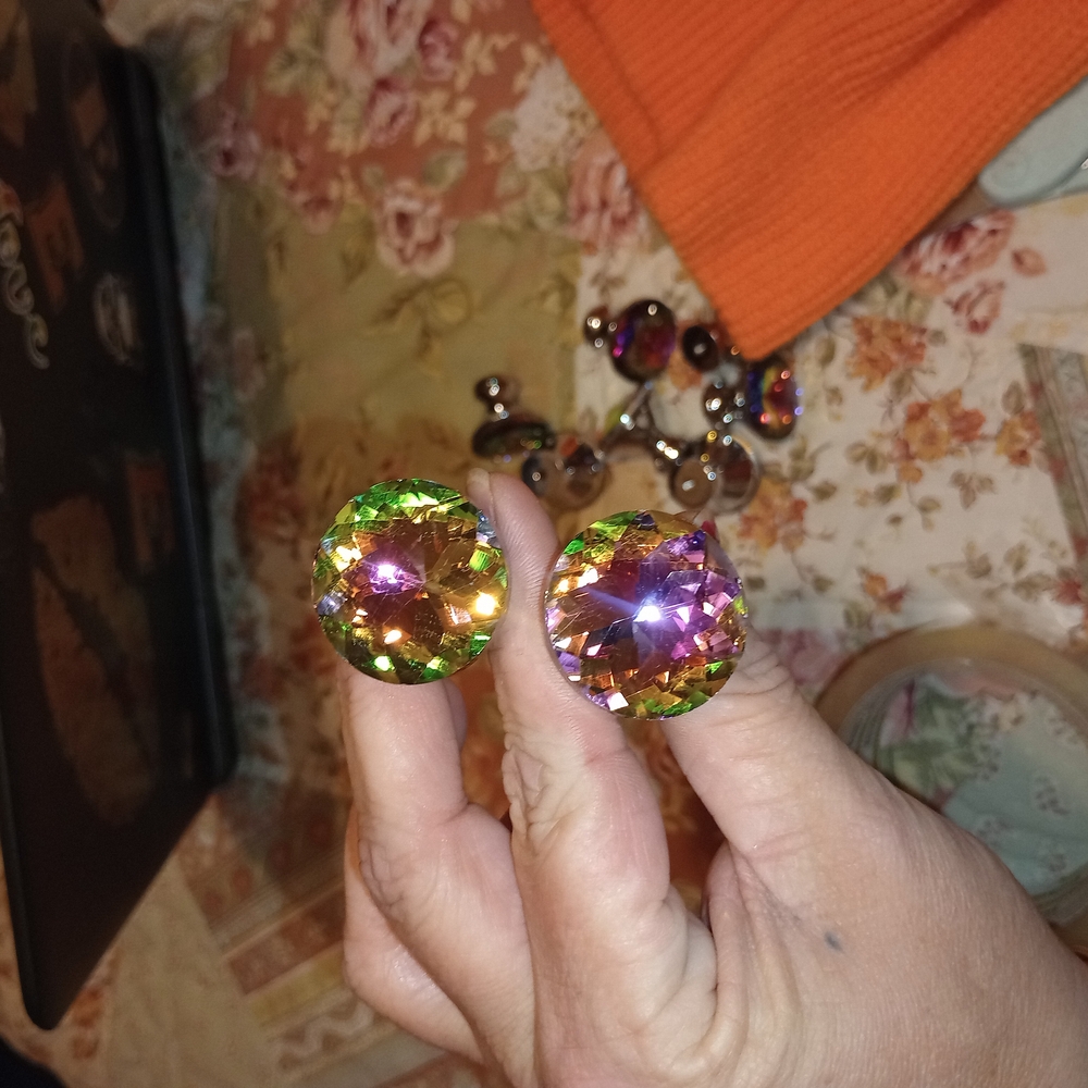 Vibrant Multicolor Crystal Decor Accents